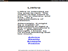 Tablet Screenshot of litfire.com